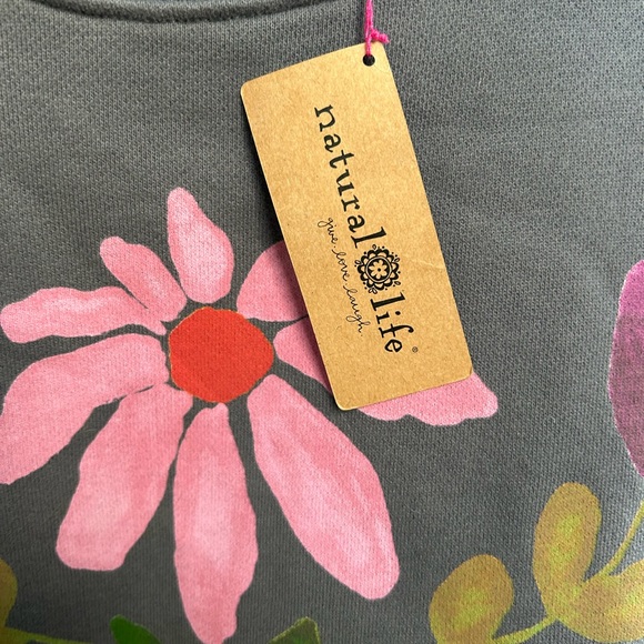 NWT Natural Life Marlowe Sweatshirt “Good For Your Soul” Style Size S - Picture 6 of 7